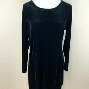 VS Moda International Black Velvet Dress